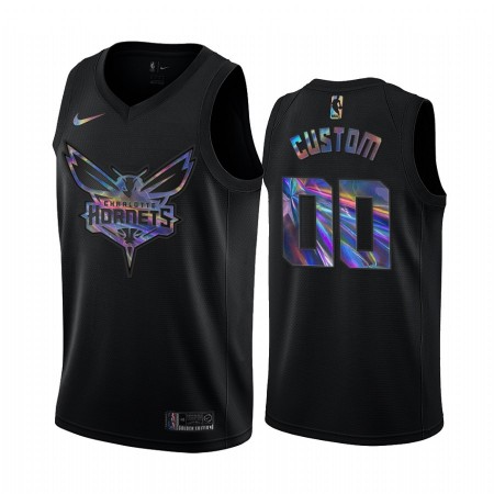 Camiseta Hombre NBA Charlotte Hornets Personalizadas Iridescent HWC Collection Swingman